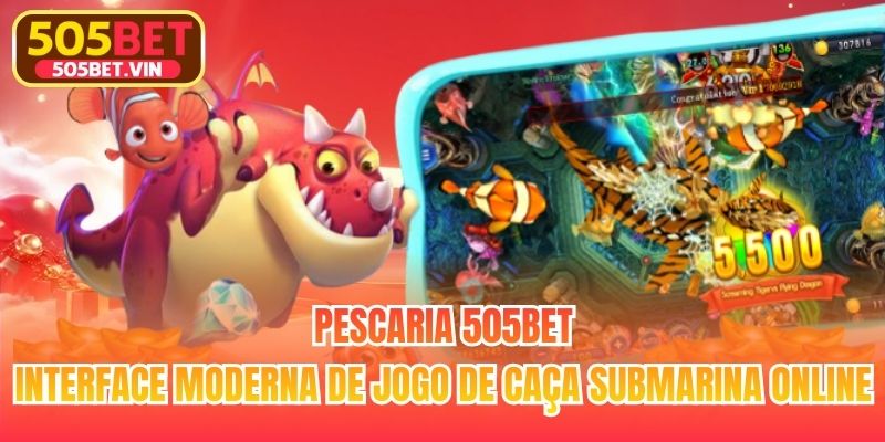 Pescaria 505bet - Interface moderna de jogo de caça submarina online